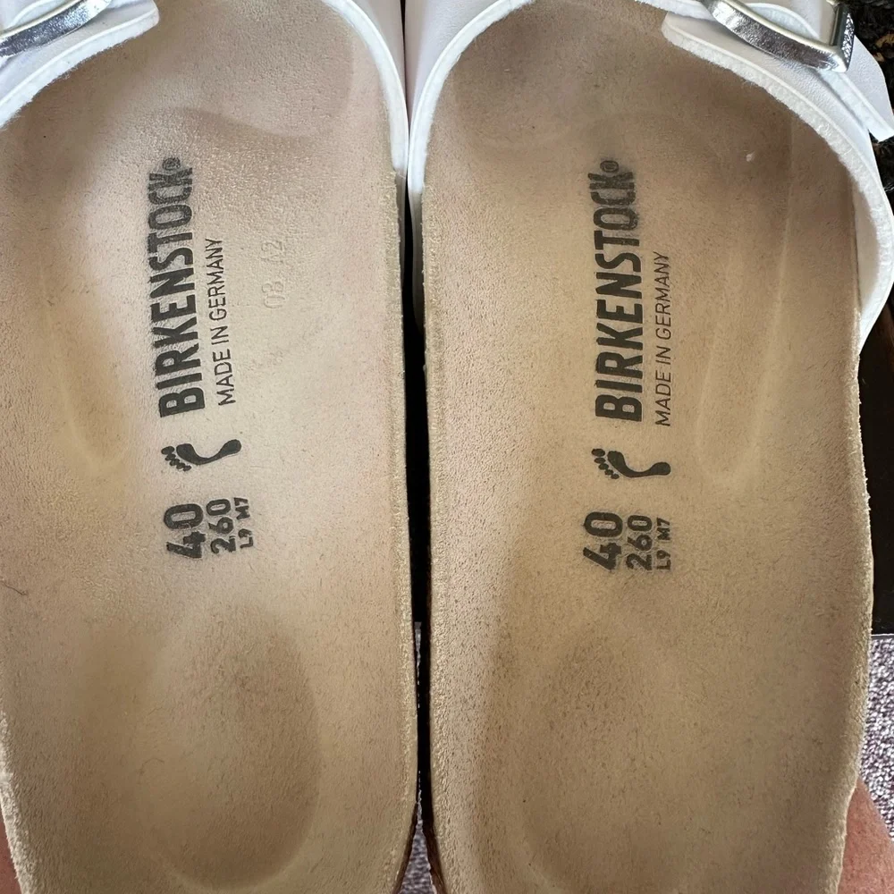 White Birkenstocks - Picture 3 of 4